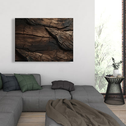 Brown wood - 32"x32" Canvas