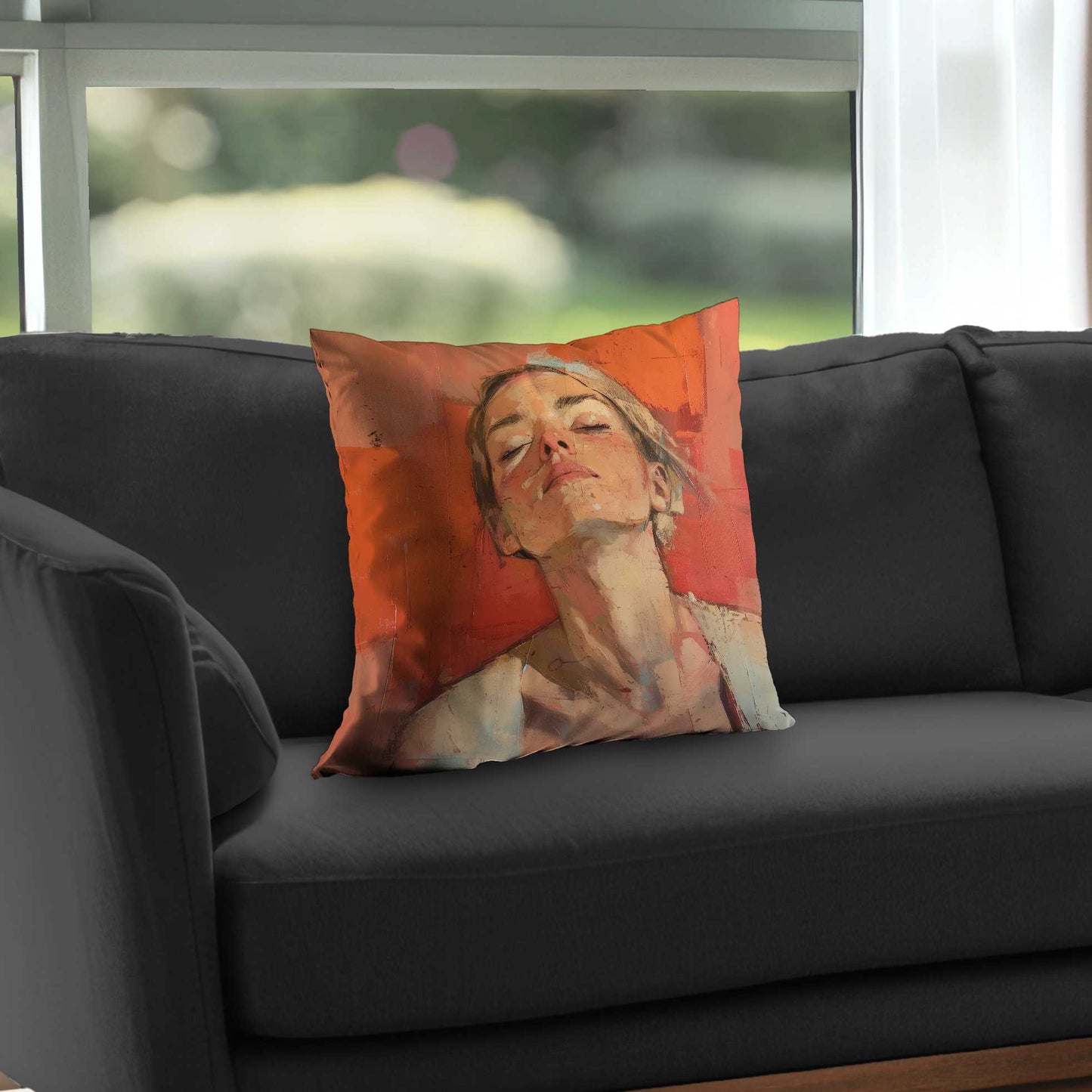 Relief Poly Twill Throw Pillow - Stylish Home Decor Accent