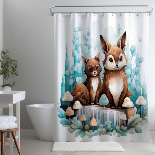 Two Pals White Shower Curtain | Elegant Home Decor Accent