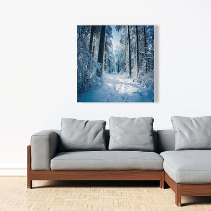 Cold forest - 32"x32" Canvas