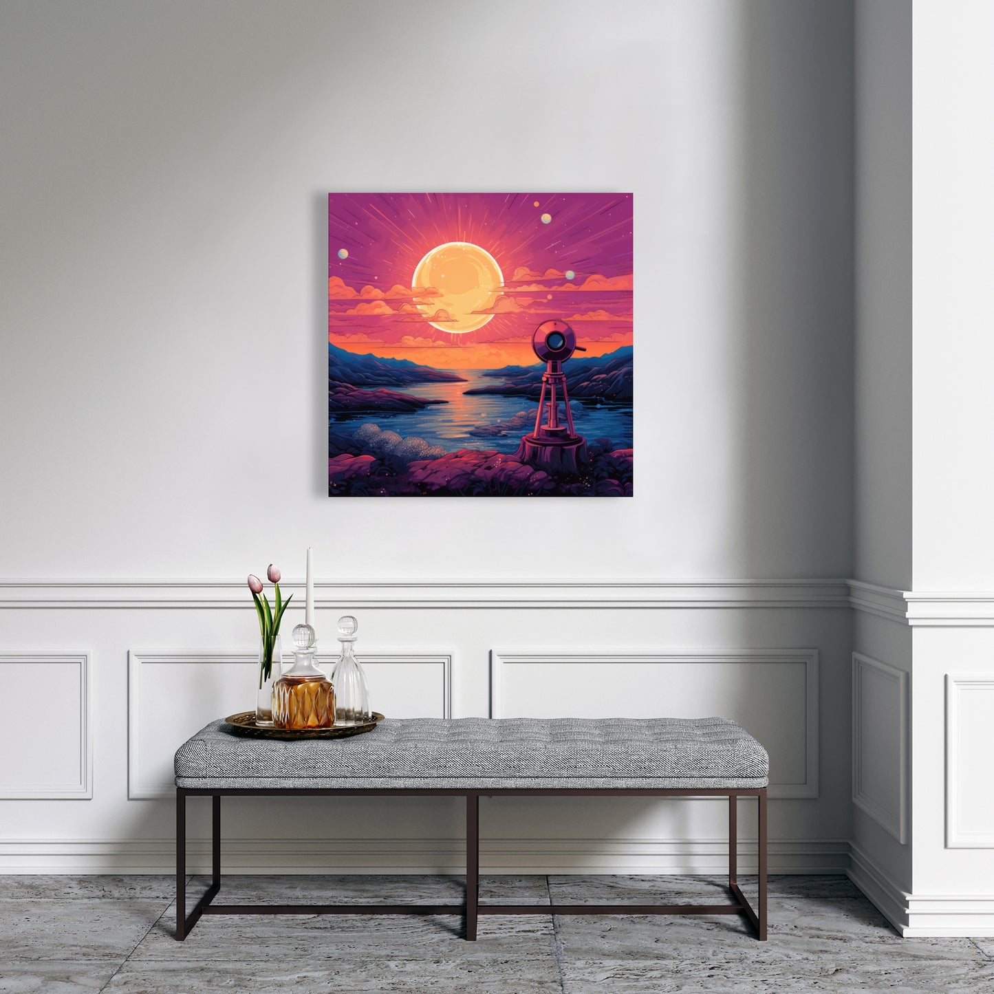 Measure the calm - 32"x32" Canvas