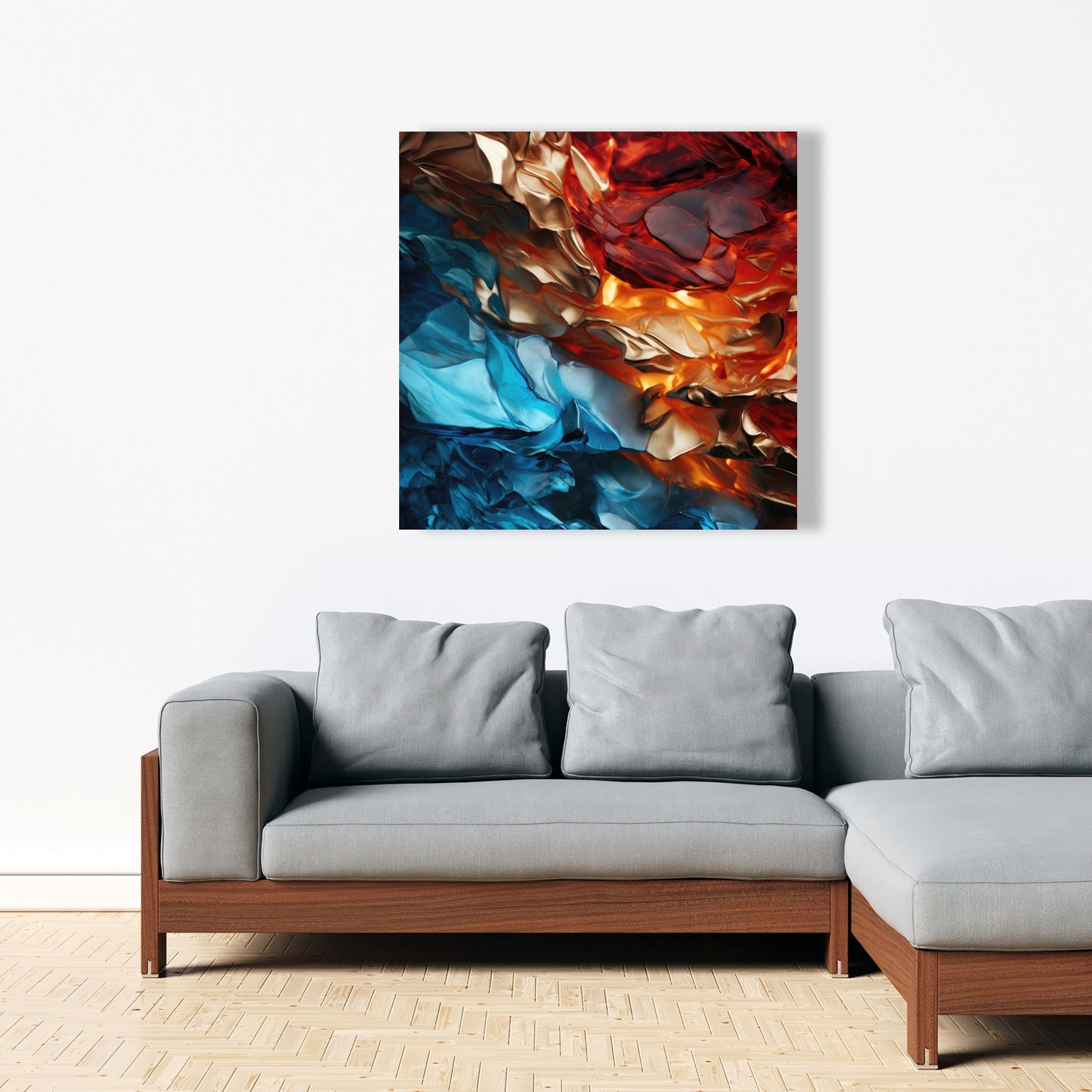 Mineral contrast - 32"x32" Canvas
