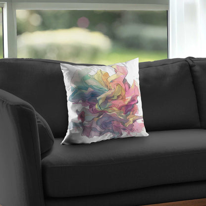 Unfolding Poly Twill Throw Pillow - Stylish Home Decor