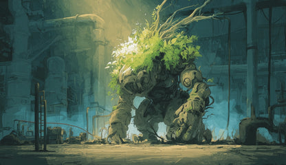 The Golem - Turquoise Indoor/Outdoor Tablecloth