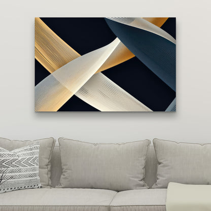 Ropes of Destiny - Gray Canvas Home Decor for Modern Spaces