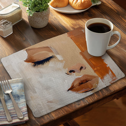 Half Braided Polyester Placemat for Stylish Home Decor
