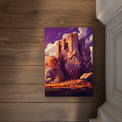 The Last Remains Orange Indoor Outdoor Door Mat | Home Decor