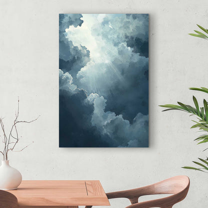 Afterglow - Blue Canvas for Elegant Home Decor | Unique Art