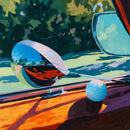 The Drive - Sports & Games Outdoor Round Rug for Home Decor