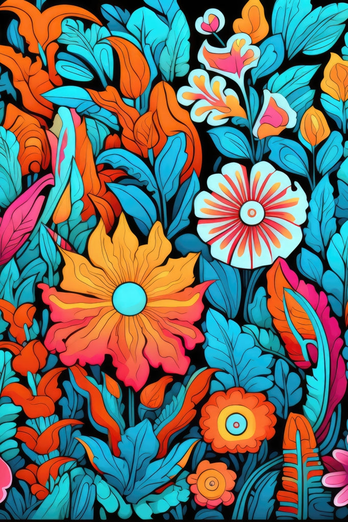 Floral Hues Pro Pickleball Paddle Set | Sport Accessory