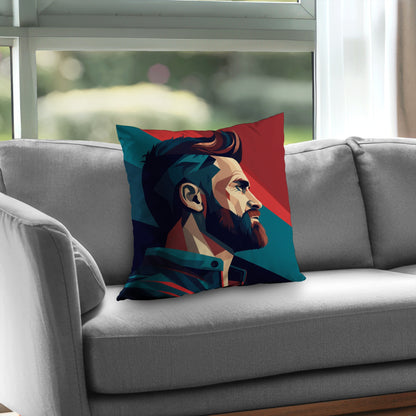 Courageous Blue Poly Twill Throw Pillow Insert