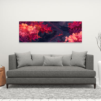 Burning plants - 32"x32" Canvas