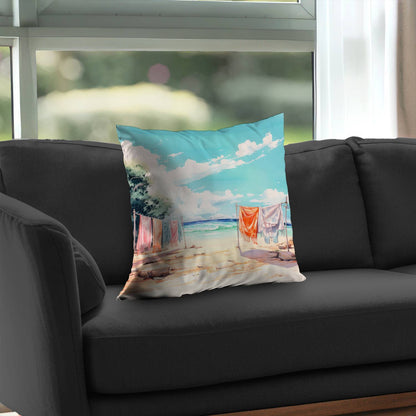 Sunny Side Poly Twill Throw Pillow | Home Decor Accent