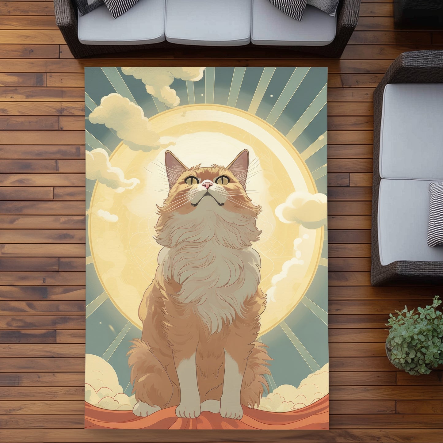 Moewing Above Beige Outdoor Area Rug - Home Decor Essential