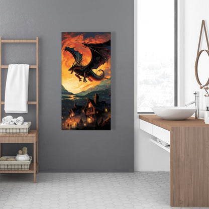 Hope for Mercy - Orange Canvas Home Decor | Vibrant Art Piece