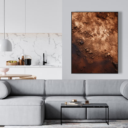 The dark patch - 36"x36" Framed canvas