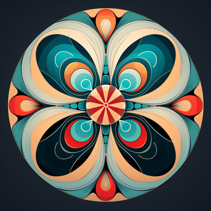 Concentric Turquoise Poly Twill Throw Pillow - Home Decor Insert