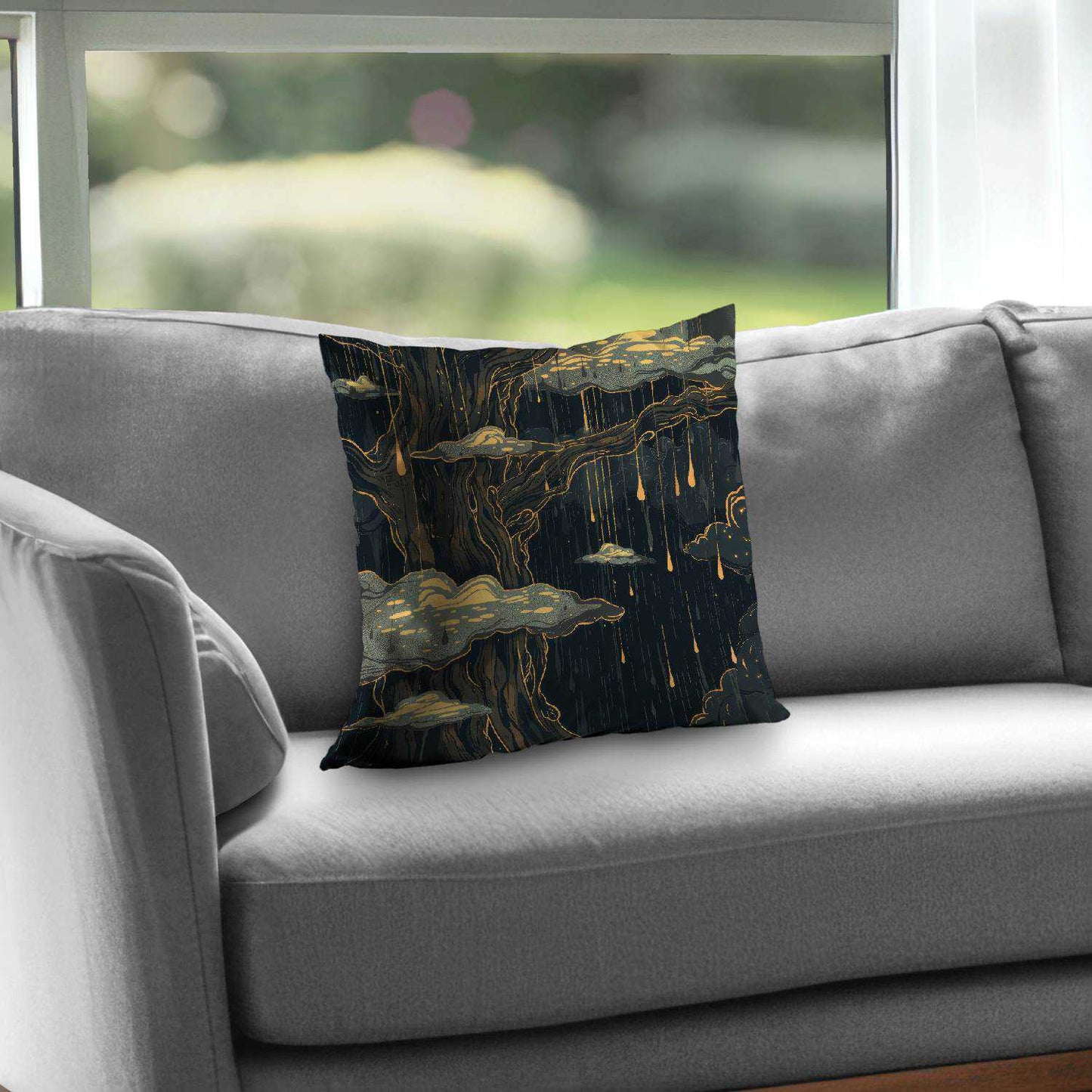 Goopy Black Poly Twill Throw Pillow Insert for Home Decor