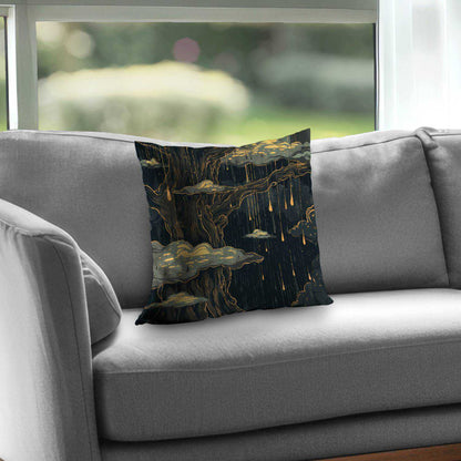 Goopy Black Poly Twill Throw Pillow Insert for Home Decor