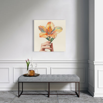 Ahold Orange Canvas for Home Decor - Vibrant Wall Art