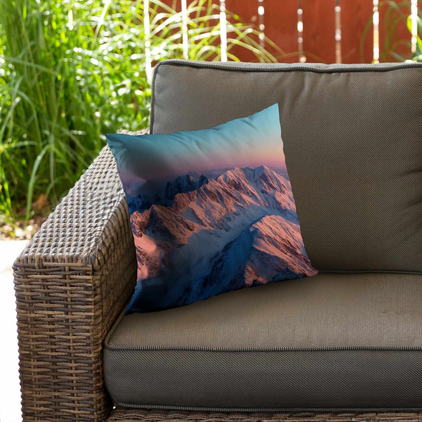 Sunny Peaks Poly Twill Throw Pillow | Home Decor Accent