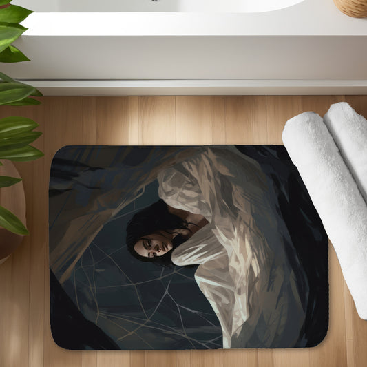 Spider princess - 17"x24" Bath mat