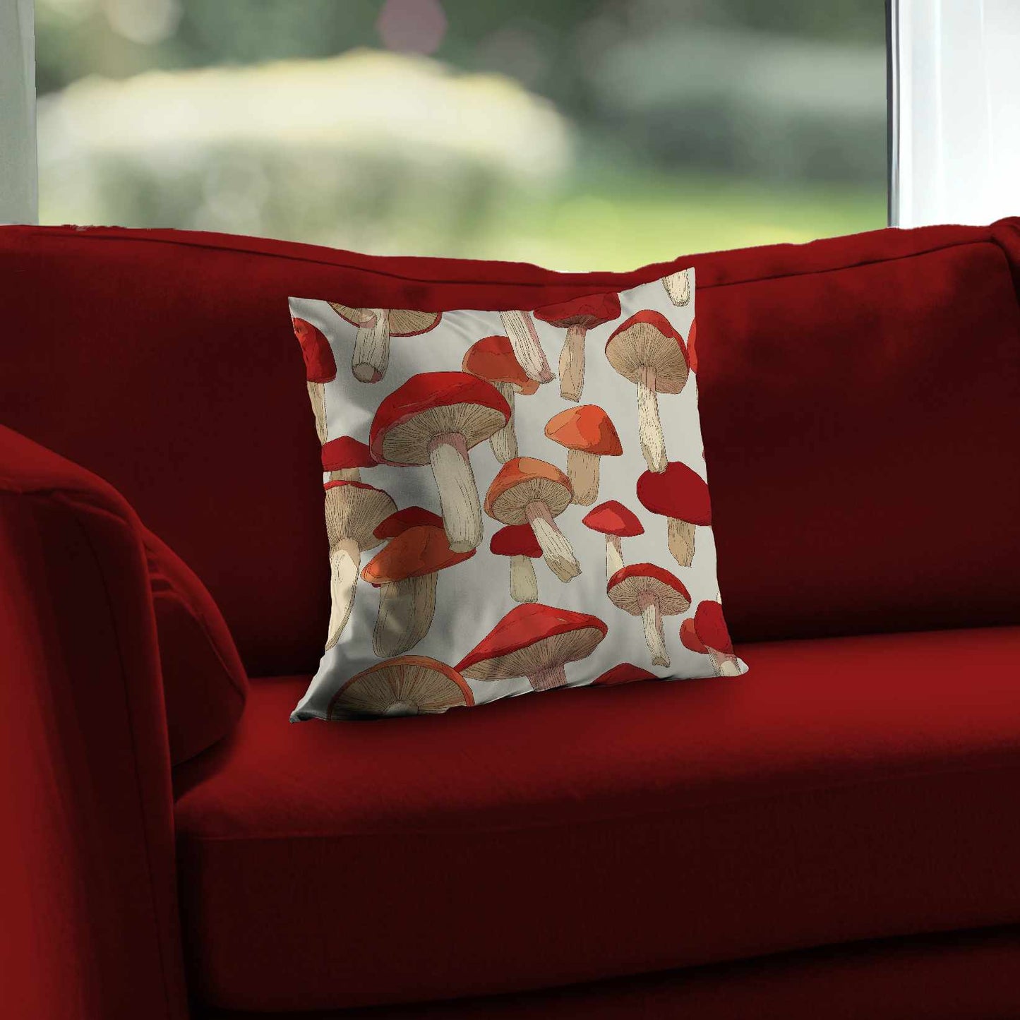 Coussin décoratif en sergé polyester Rouge cramoisi Cap Dance | Décoration d'intérieur