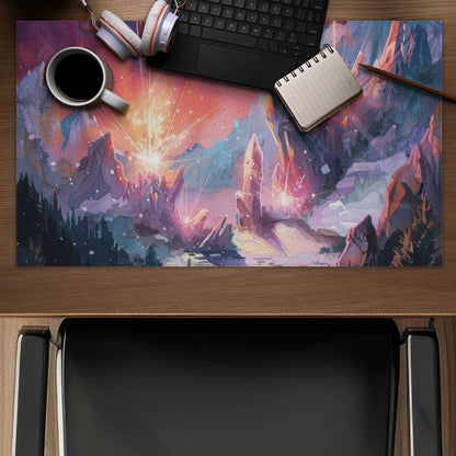 Beaming Signal - Blue Gaming Mat for Stylish Home Decor