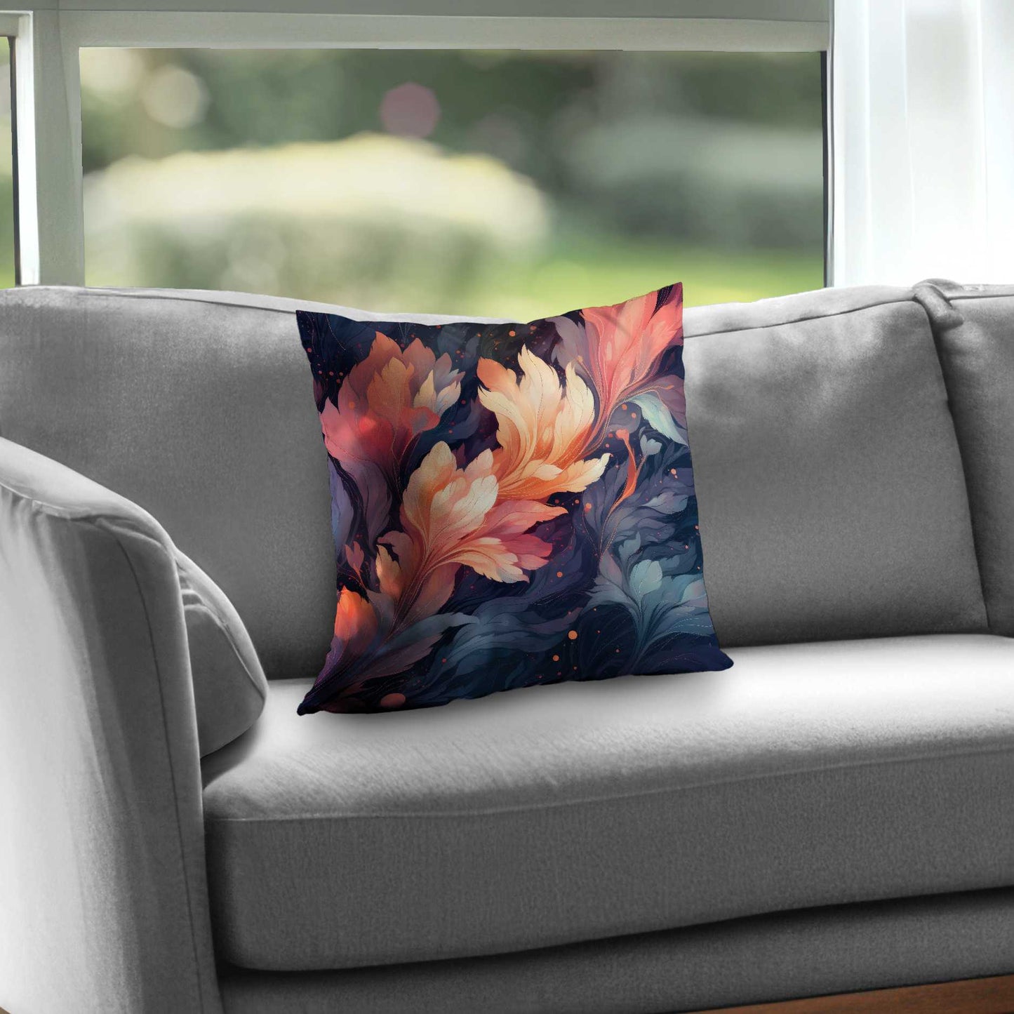 Ethereal Poly Twill Throw Pillow | Elegant Home Decor Accent