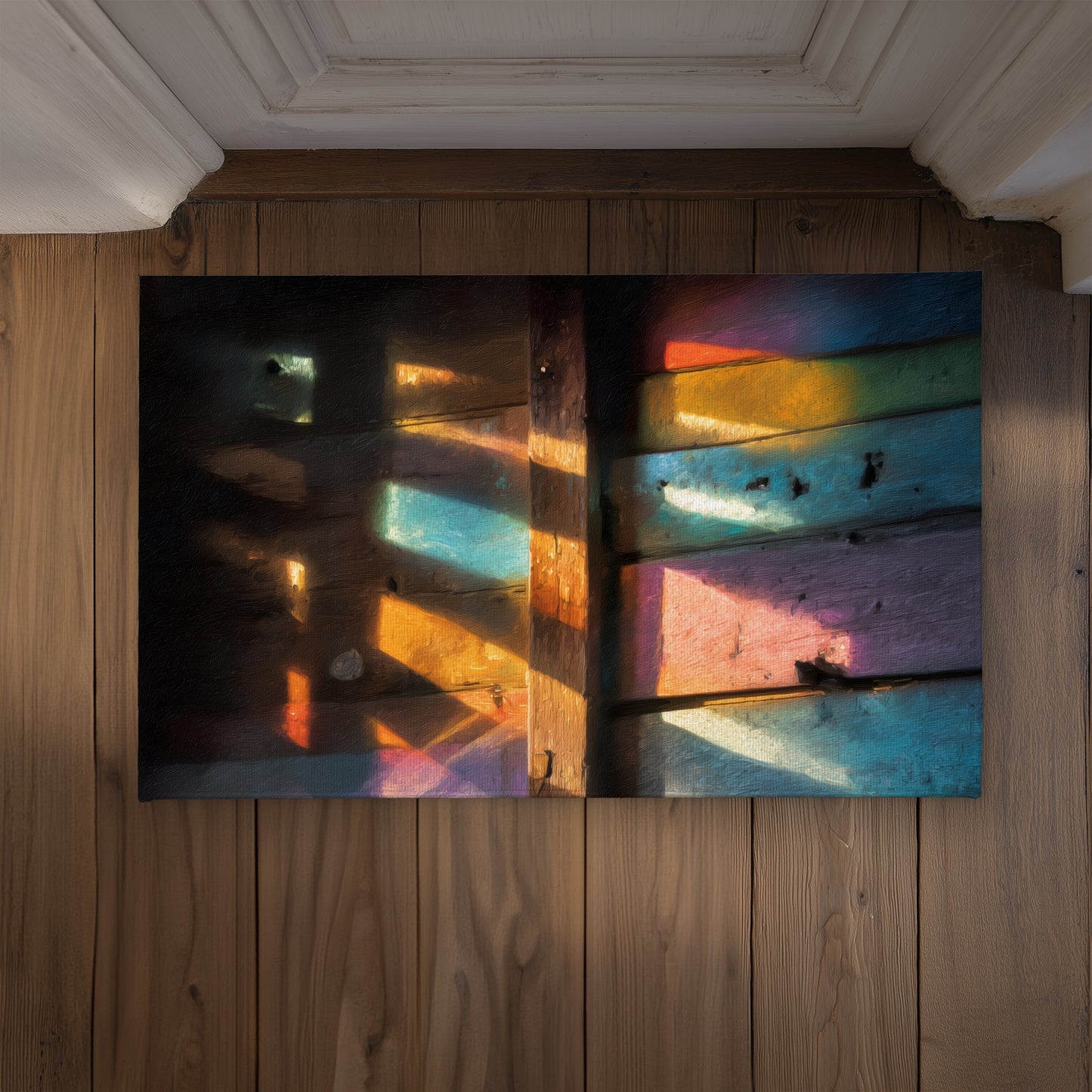 Casting Rainbows Brown Indoor Outdoor Door Mat | Home Decor