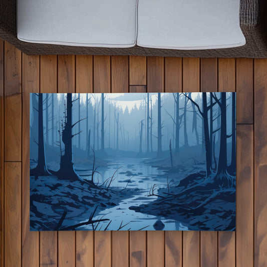 Dead Lands Black Outdoor Area Rug | Stylish Home Decor