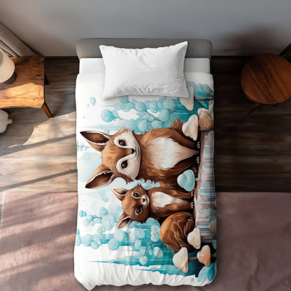 Two pals - 88"x88" Duvet Cover