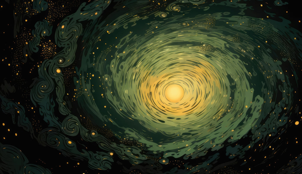 Swirling Gases Yellow Indoor Outdoor Tablecloth