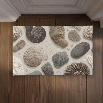 Timeless Fossil Flow Door Mat - Indoor Outdoor Home Decor