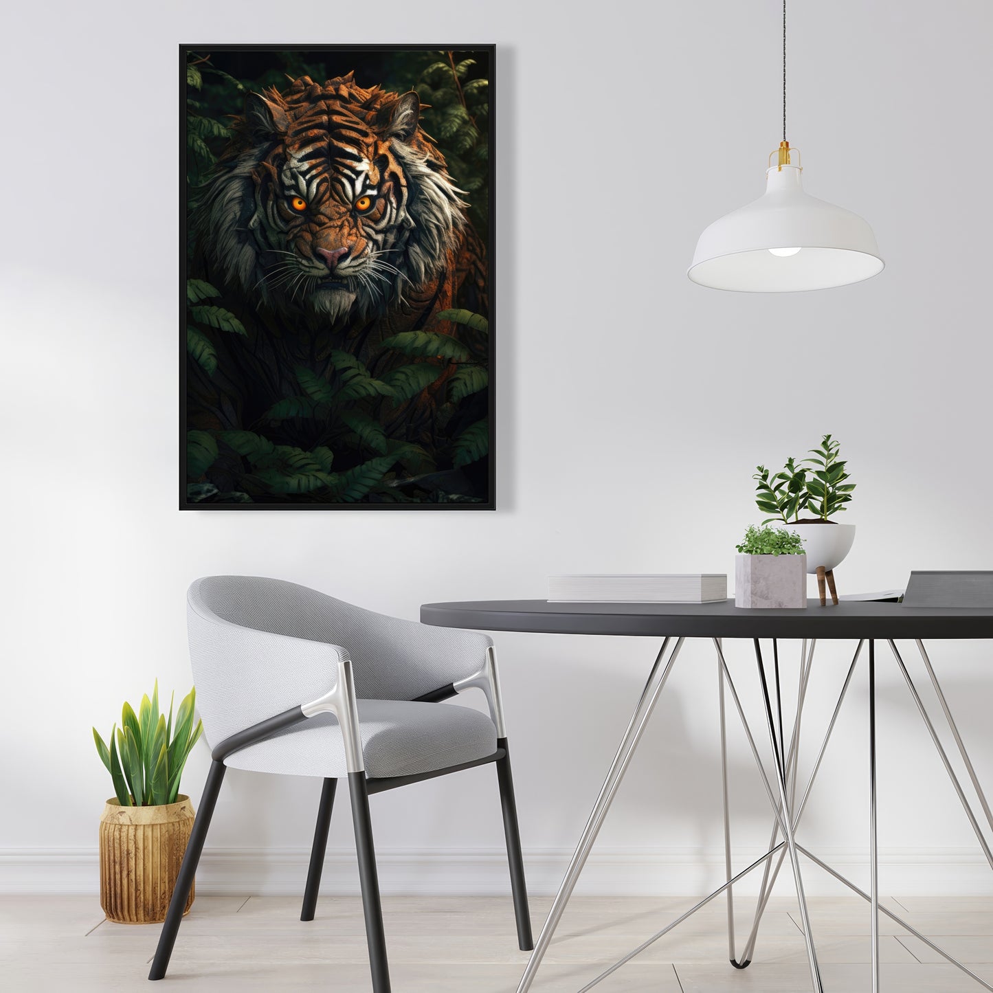 Predator Green Framed Canvas - Stylish Home Decor Accent