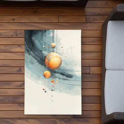 Hanging Planets Gray Outdoor Area Rug | Home Decor Essentials