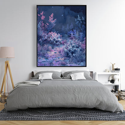 Cold night - 36"x36" Framed canvas