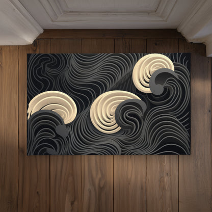 Layers Gray Indoor Outdoor Door Mat | Home Decor Accent