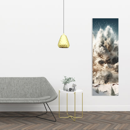 Ruined Excursion - Gray Canvas Art for Home Decor