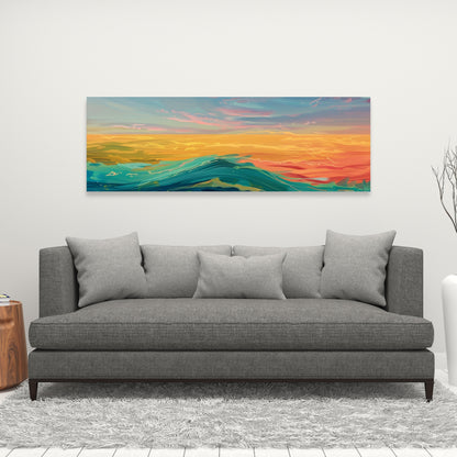 Watercolors Blue Canvas Art for Home Decor - Elegant Design