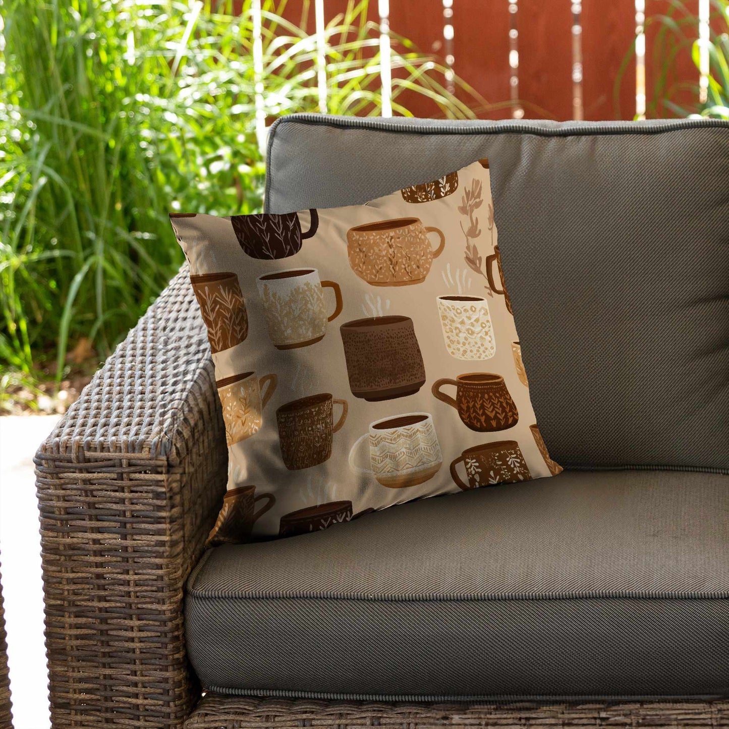 Cozy Cup Collection Poly Twill Throw Pillow - Home Decor