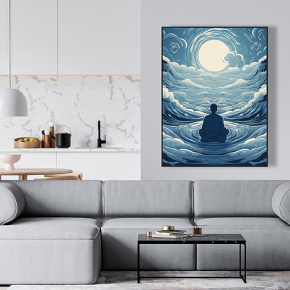 Infinite wisdom - 36"x36" Framed canvas