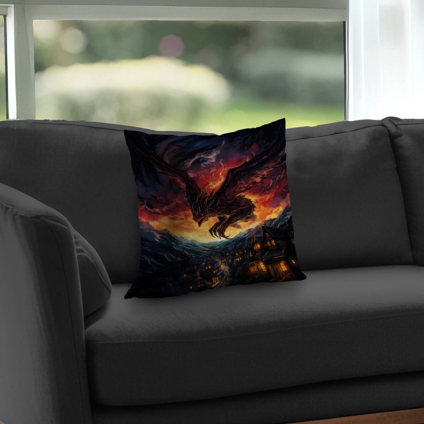 Back for Revenge Black Poly Twill Throw Pillow | Home Decor
