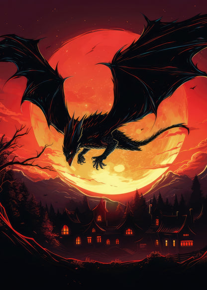 The dragon's wrath - 17"x24" Bath mat