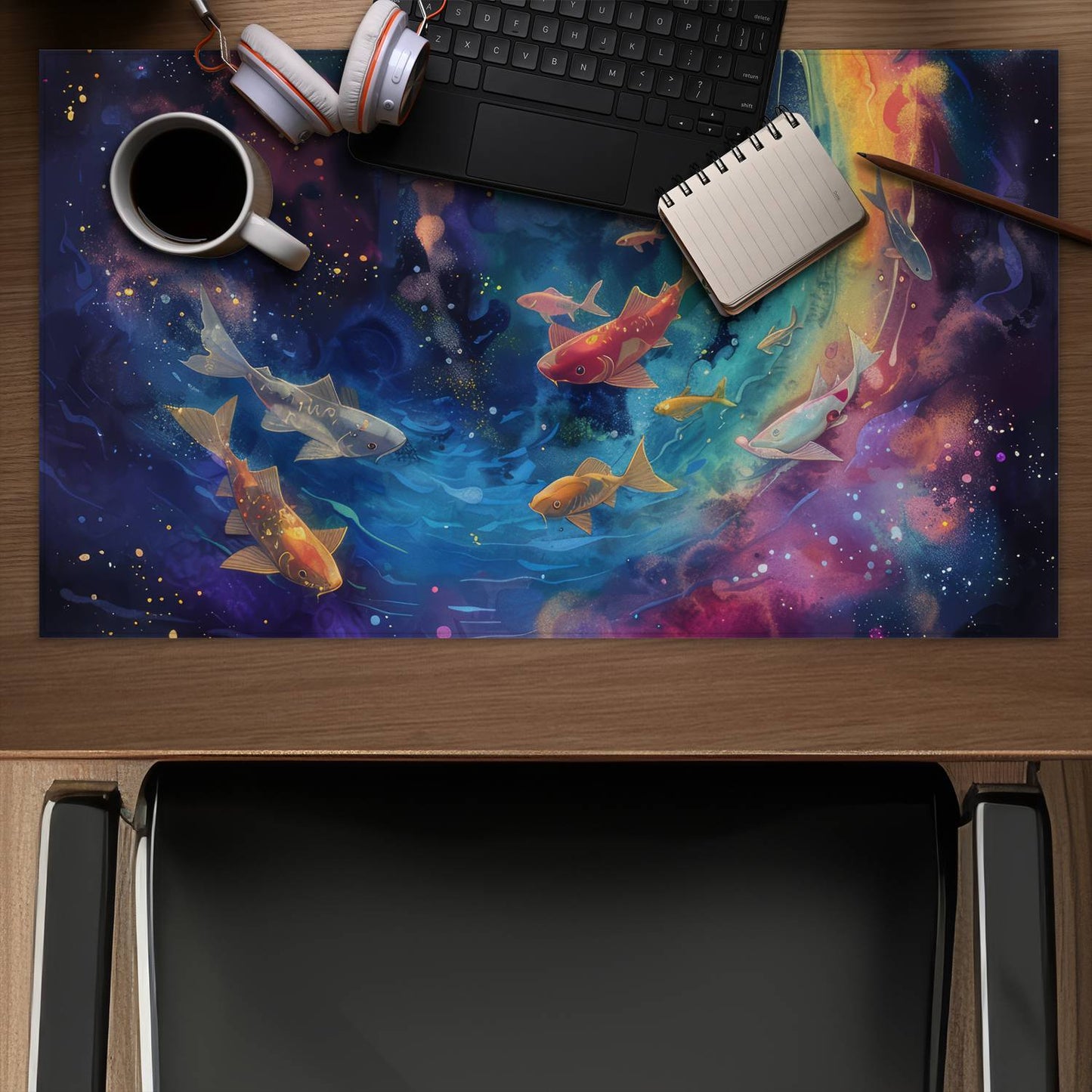 Milky wave - Desk mat - Print on demand