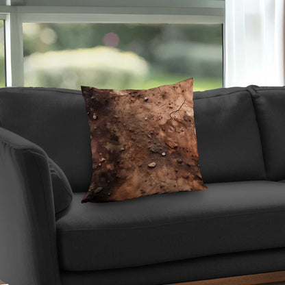 Mud and Stones Poly Twill Throw Pillow | Home Decor Accent