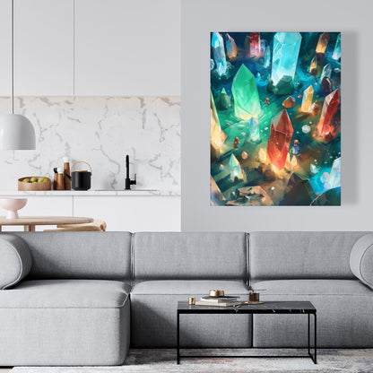The Quest - Turquoise Canvas Wall Art for Home Decor