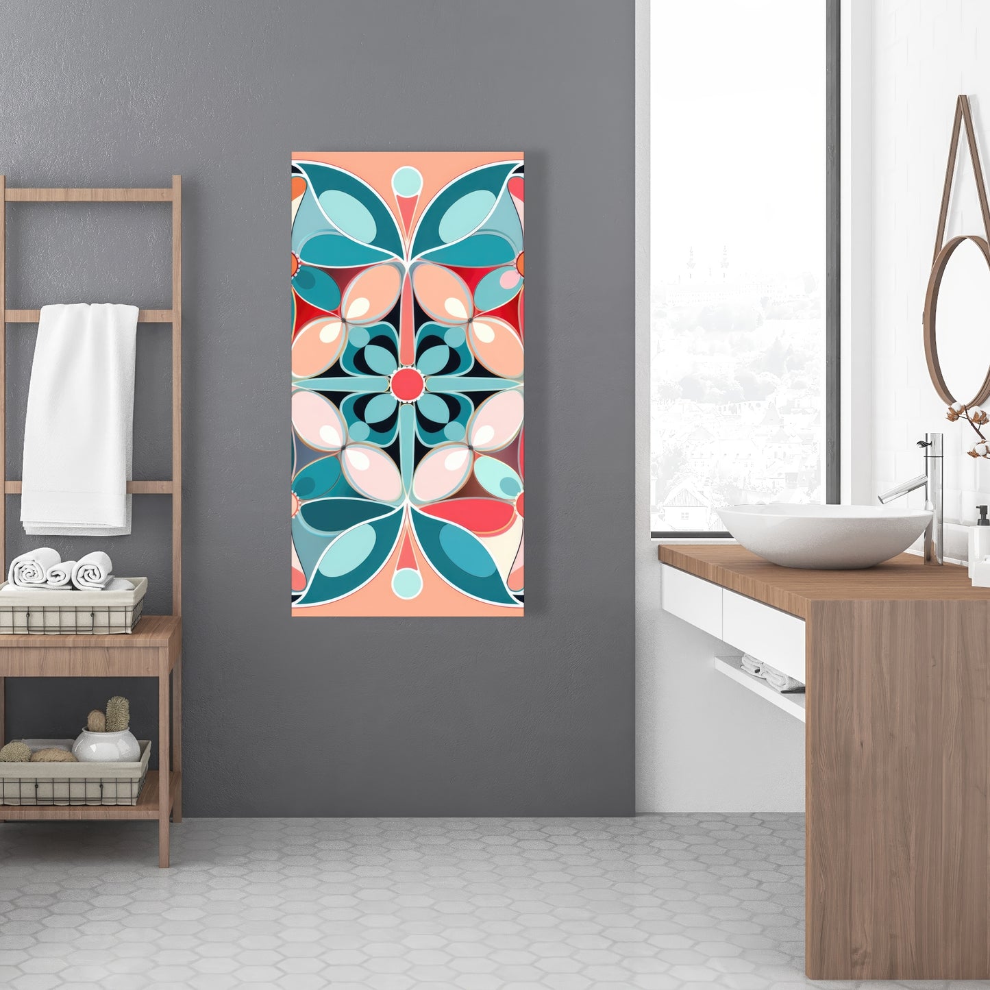 Sweet curves - White Canvas for Elegant Home Decor