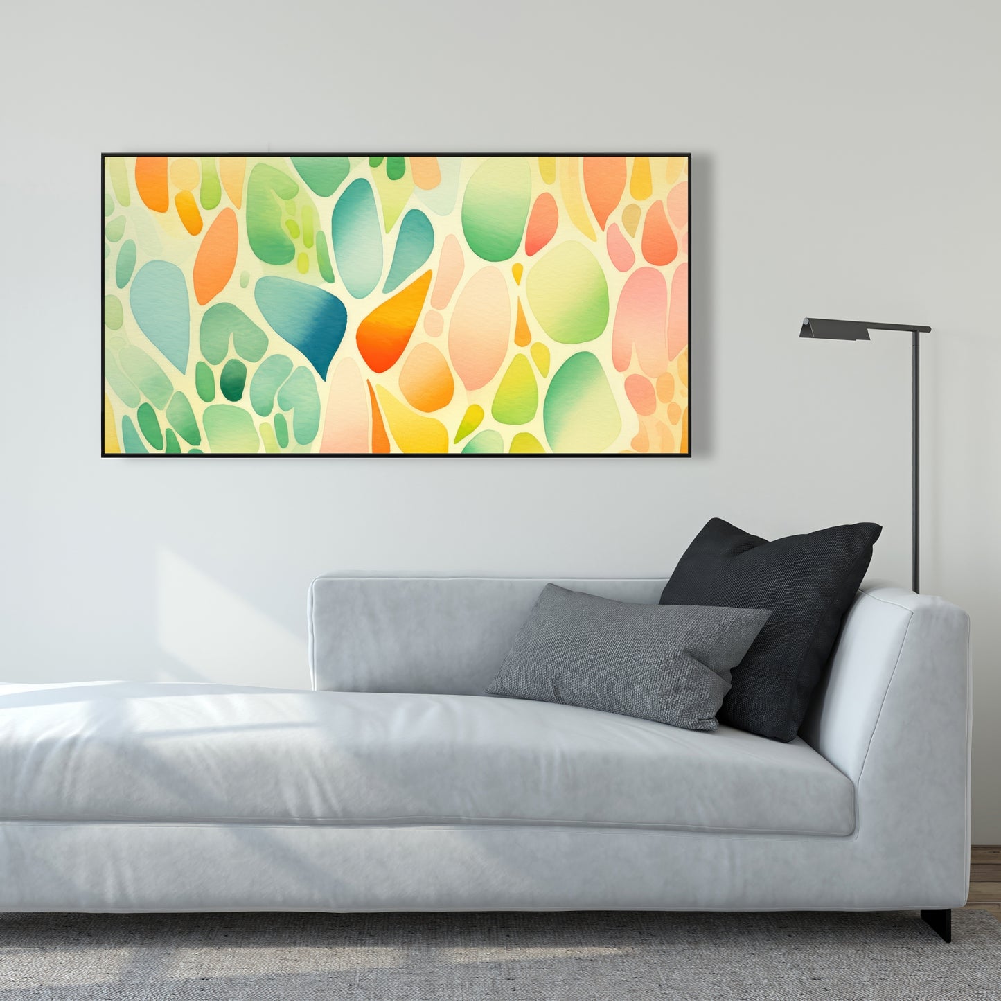 Organic Fruits Orange Framed Canvas | Home Decor Art