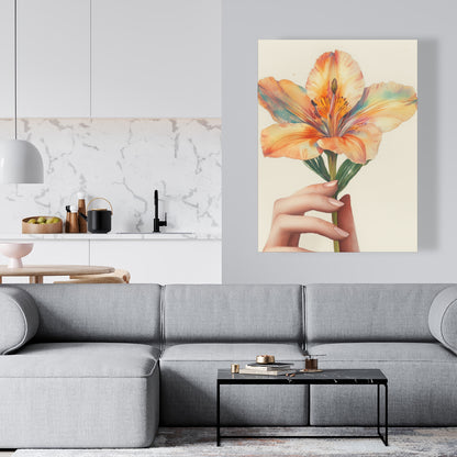 Ahold Orange Canvas for Home Decor - Vibrant Wall Art